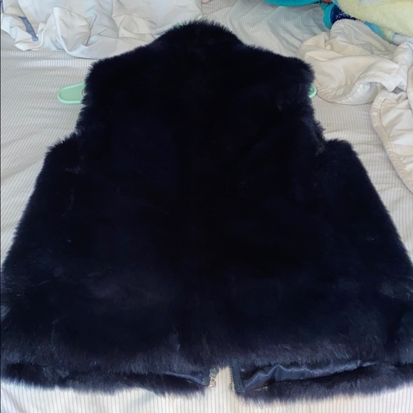 J. Crew — Navy blue faux fur vest! - Picture 10 of 11